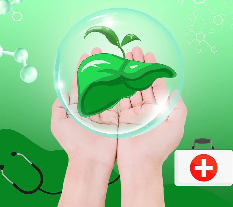 千庫網(wǎng)_綠色世界肝炎日海報(bào)背景_背景編號5985421